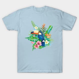 Tropical Toucan Paradise: Vibrant Feathers T-Shirt